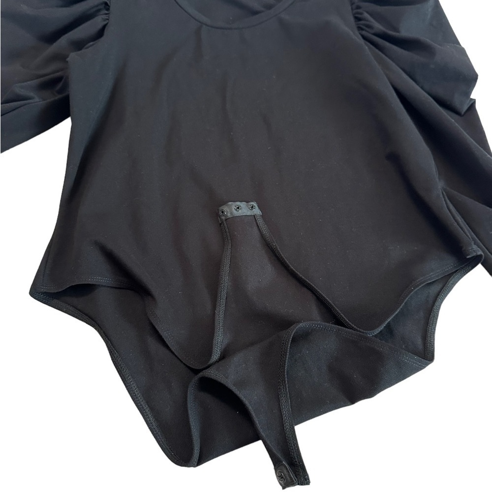 Extro&Vert Black Puff Long Sleeve Bodysuit Size 16 — image 6 of 8